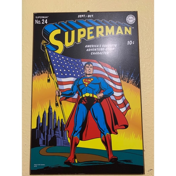 Dc Comics Wall Art Superman Wood Wall Decor Poshmark